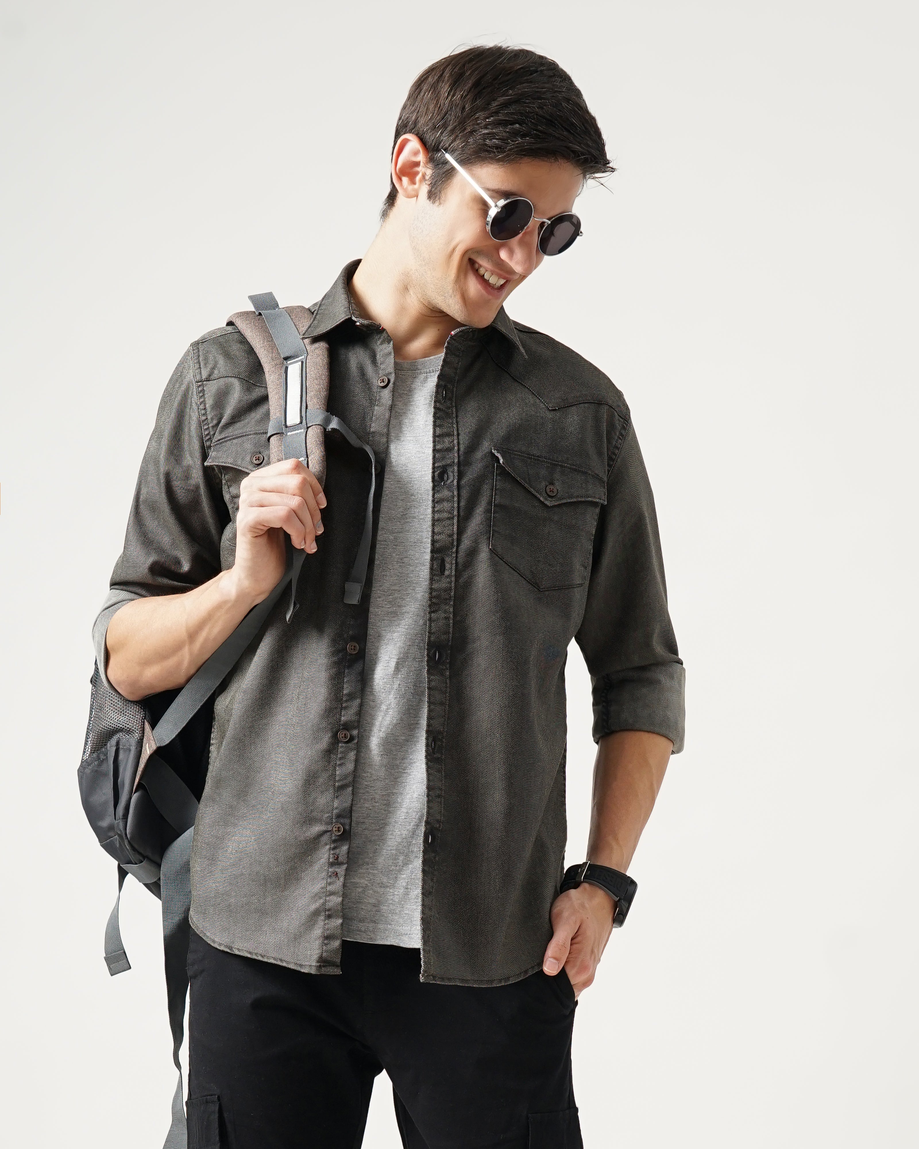 Men's Solid Casual Shirt