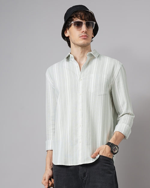 MEN'S REGULAR FIT STRIPES SHIRT