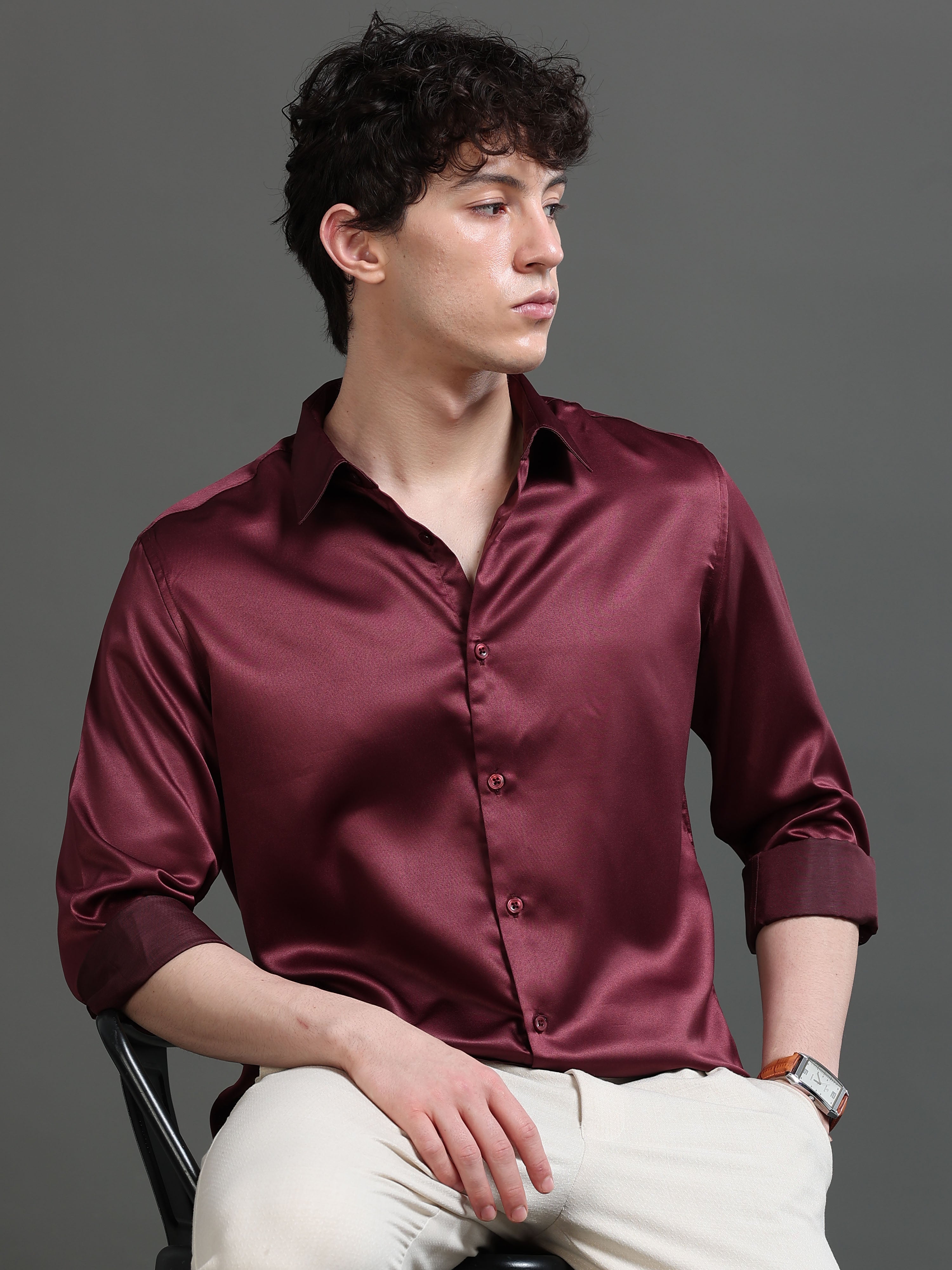 Men Smart Slim Fit Casual Shirt