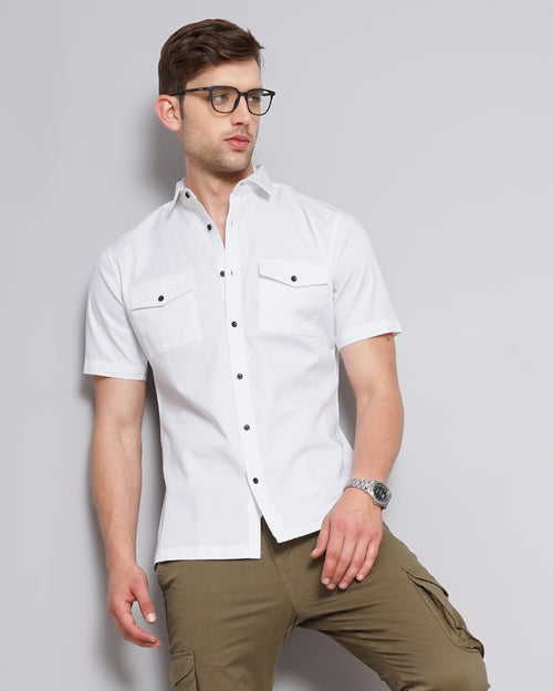 DOUBLE POCKET SLIM FIT SHIRT