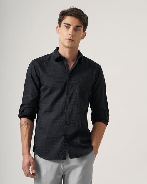 MEN'S SELF DESIGN SHIRT