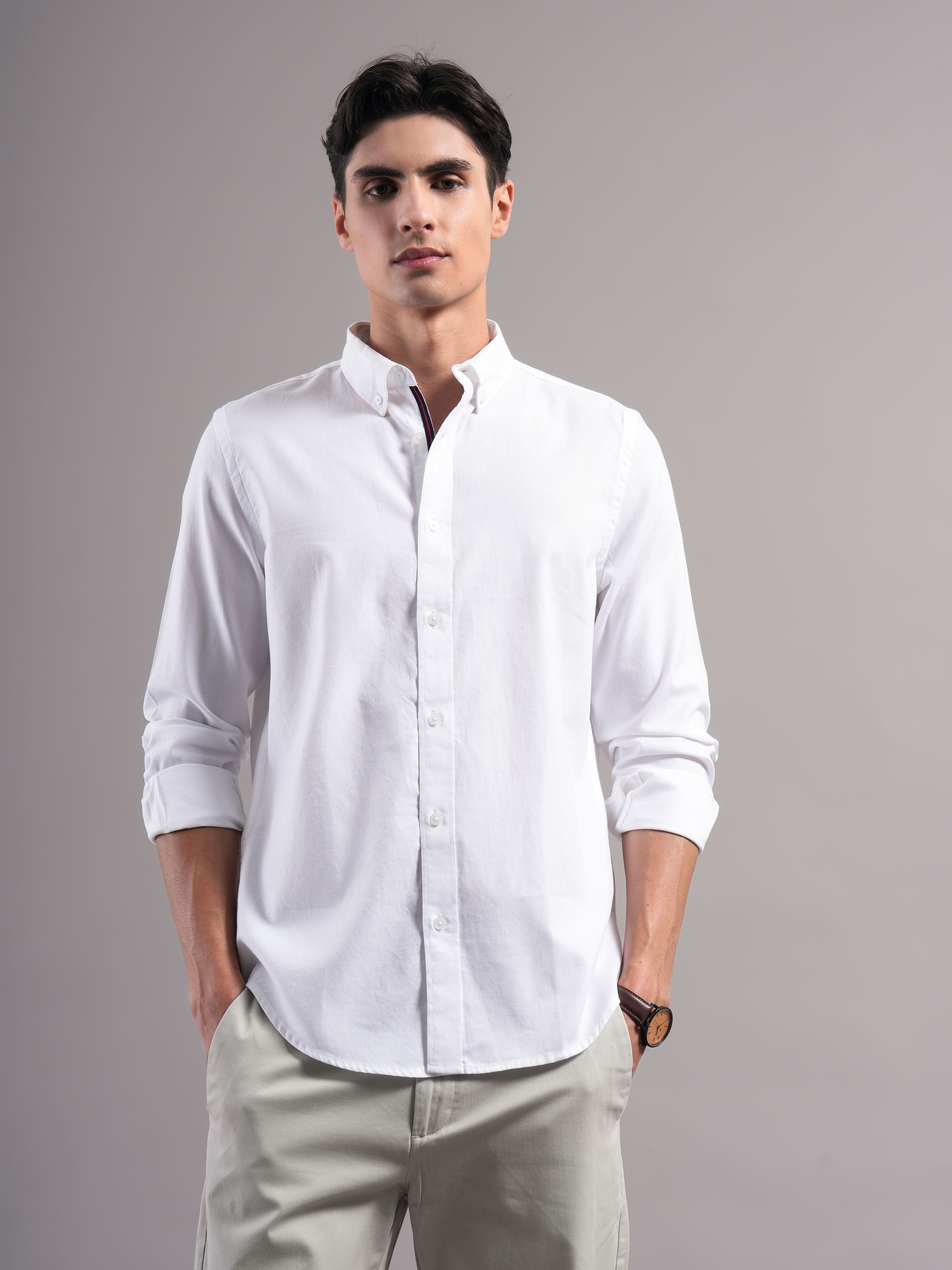 Men Smart Slim Fit Casual Shirt
