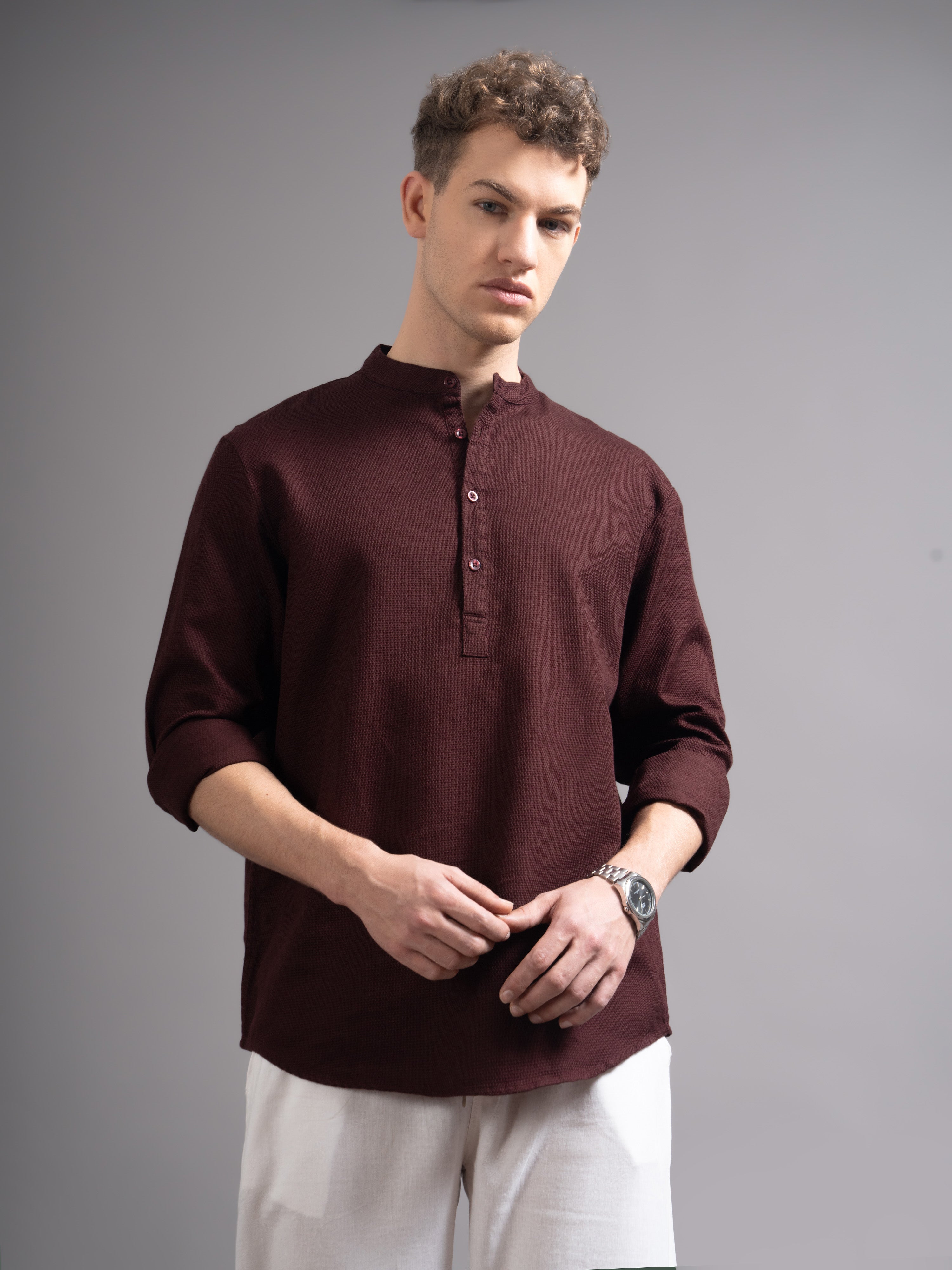 Men's Dobby Kurta Shirt