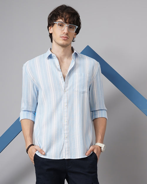 MEN'S REGULAR FIT STRIPES SHIRT