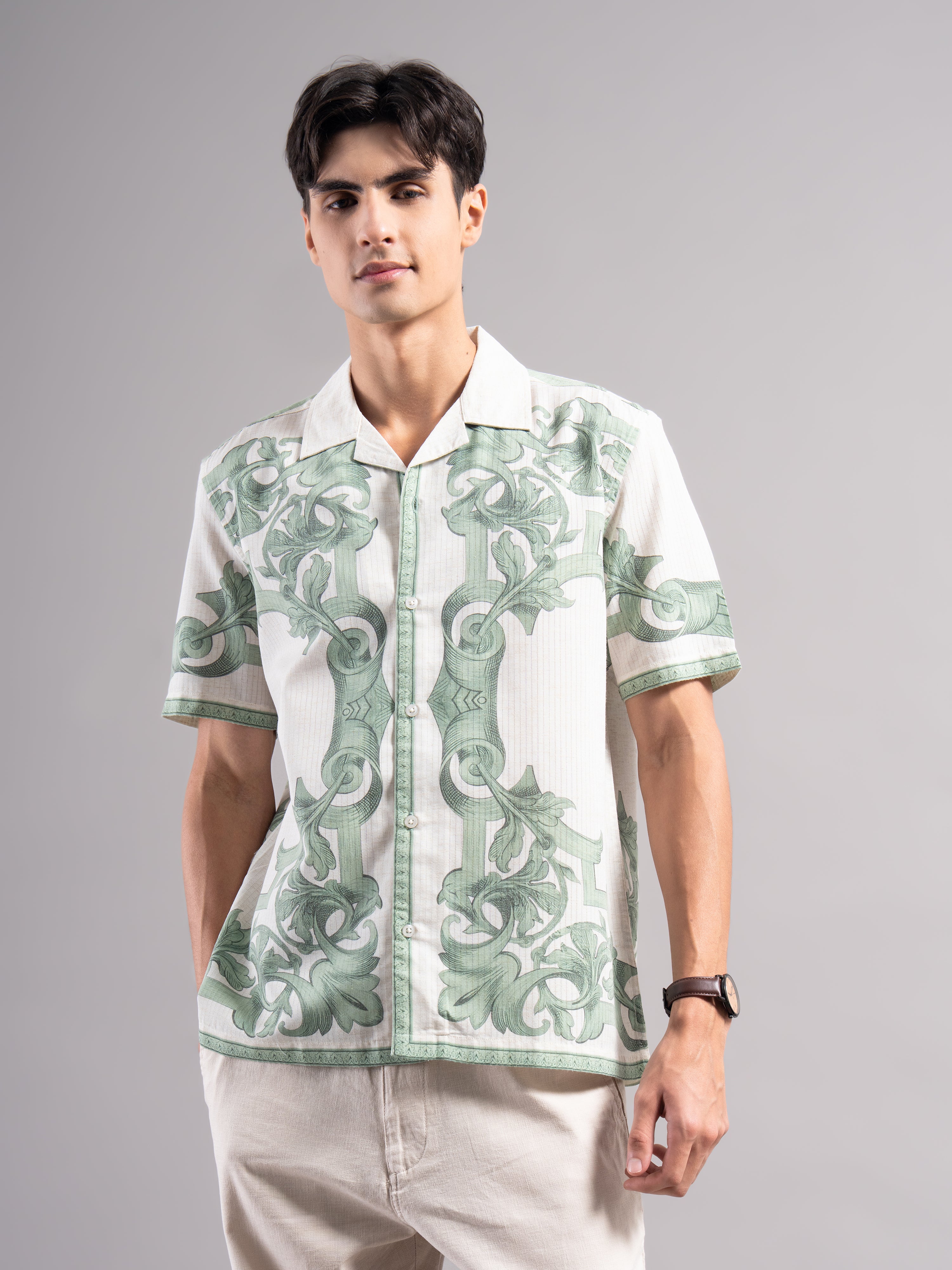 Men Smart Printed Casual Shirt