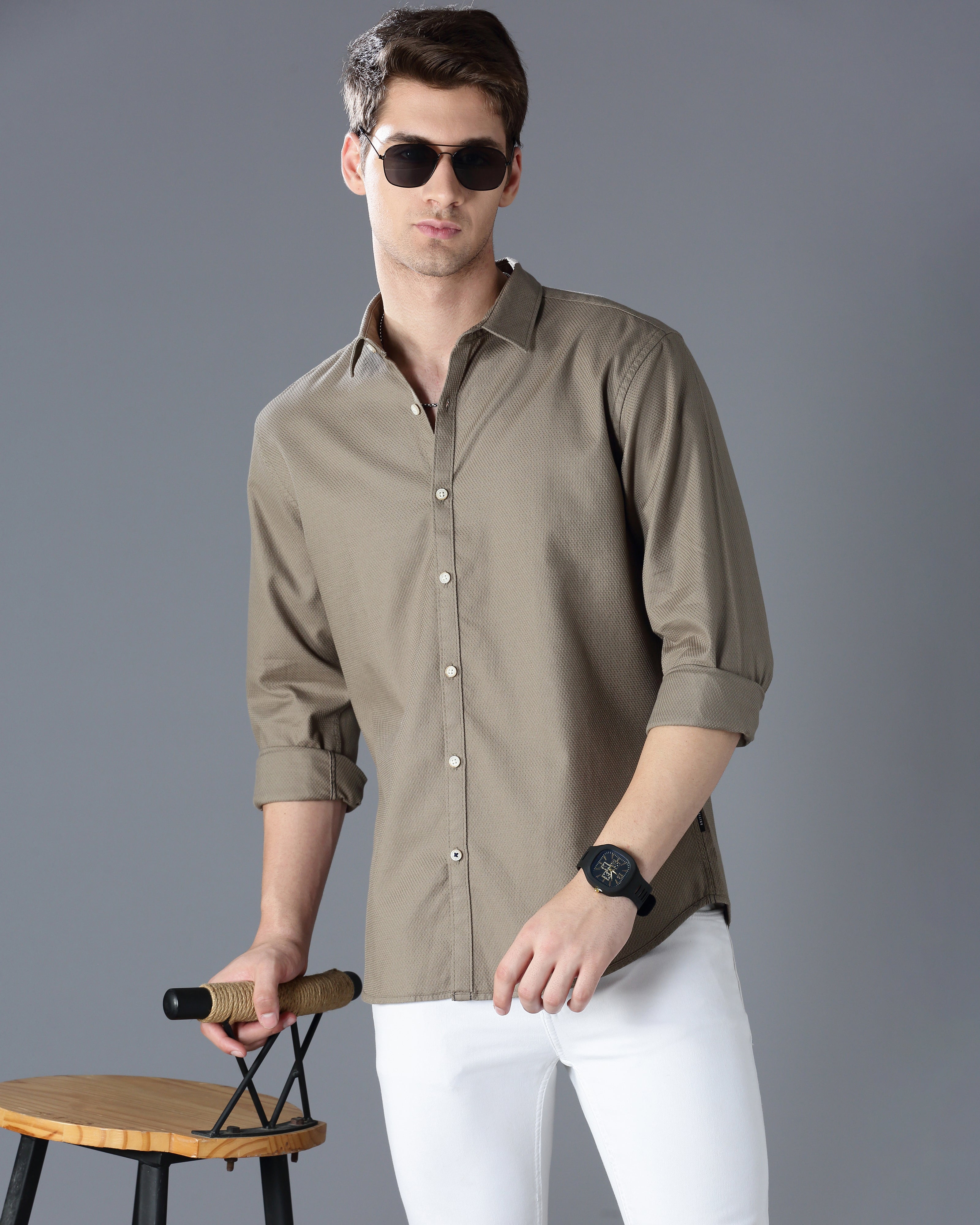 Self Design Dobby Shirt