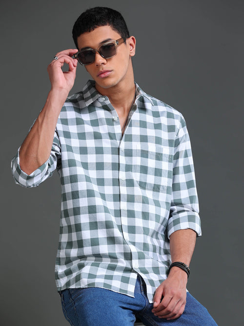 Men Premium Oxford Checks Shirt