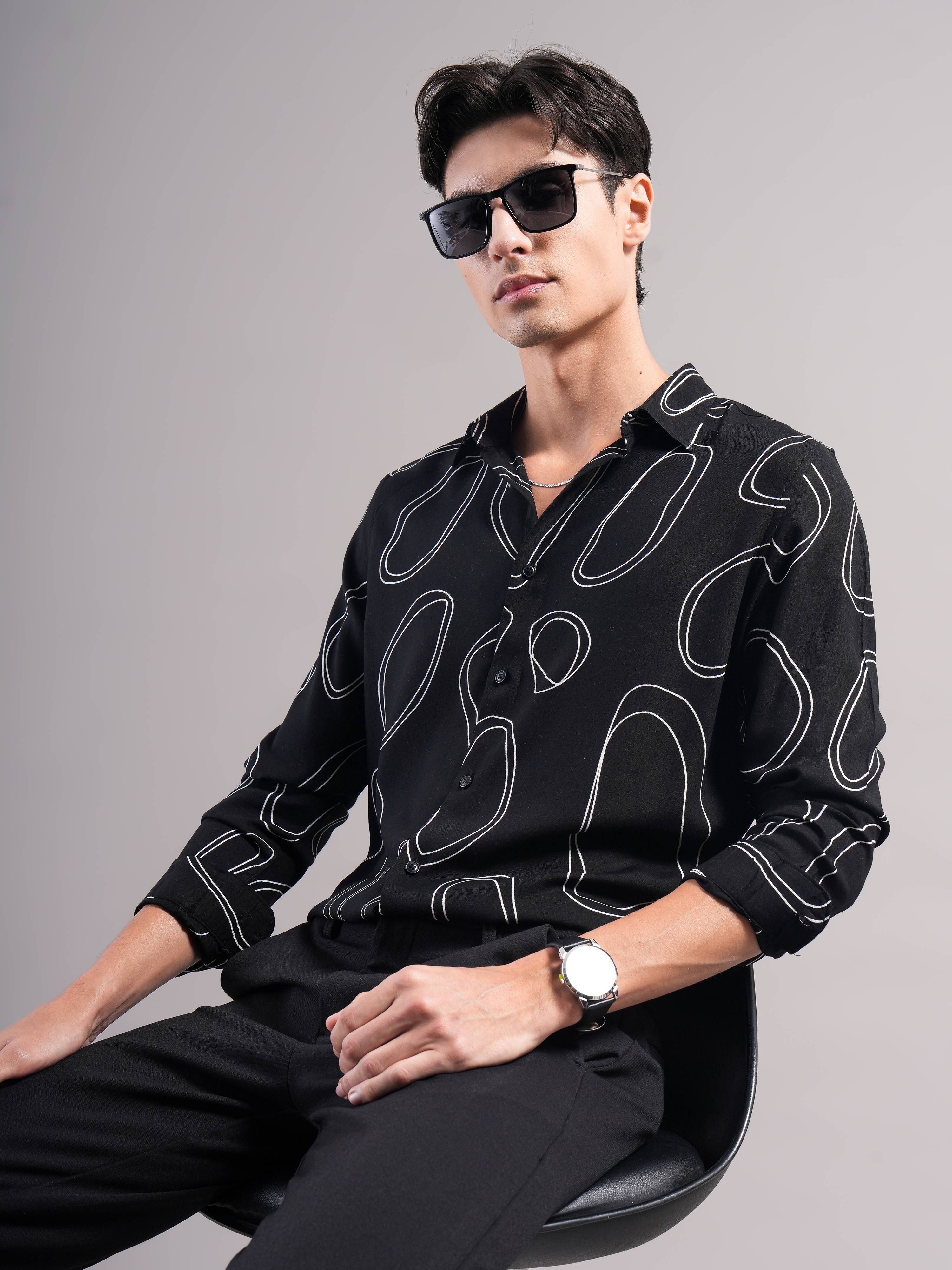 Smart Slim Fit Printed Casual Shirt