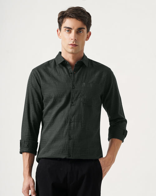 MEN'S SELF DESIGN SHIRT