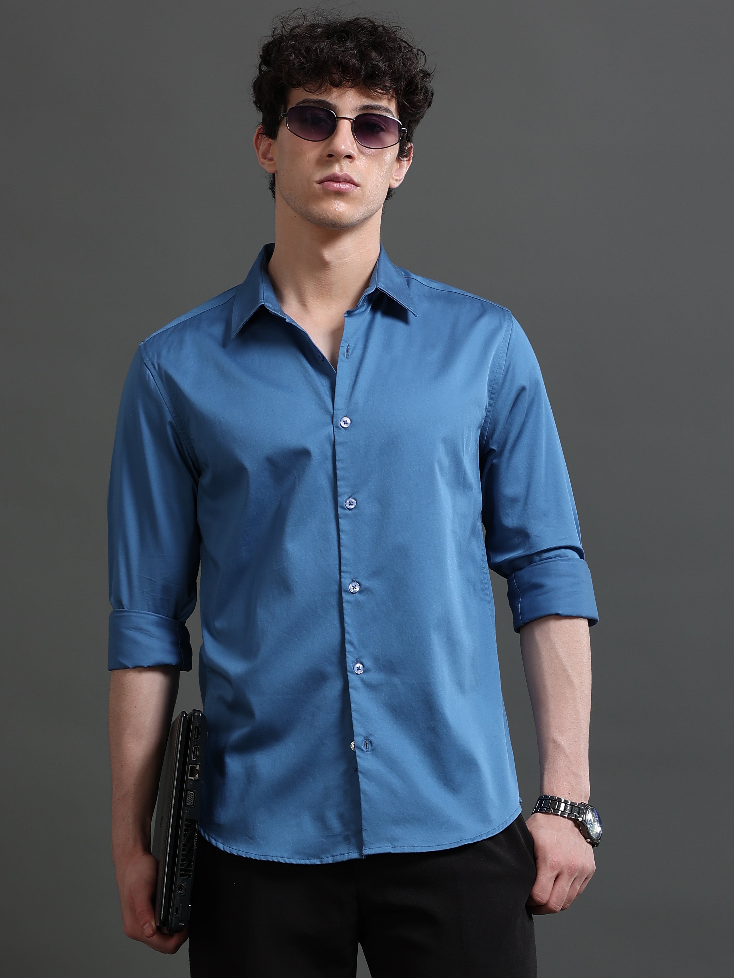 Men Smart Slim Fit Casual Shirt
