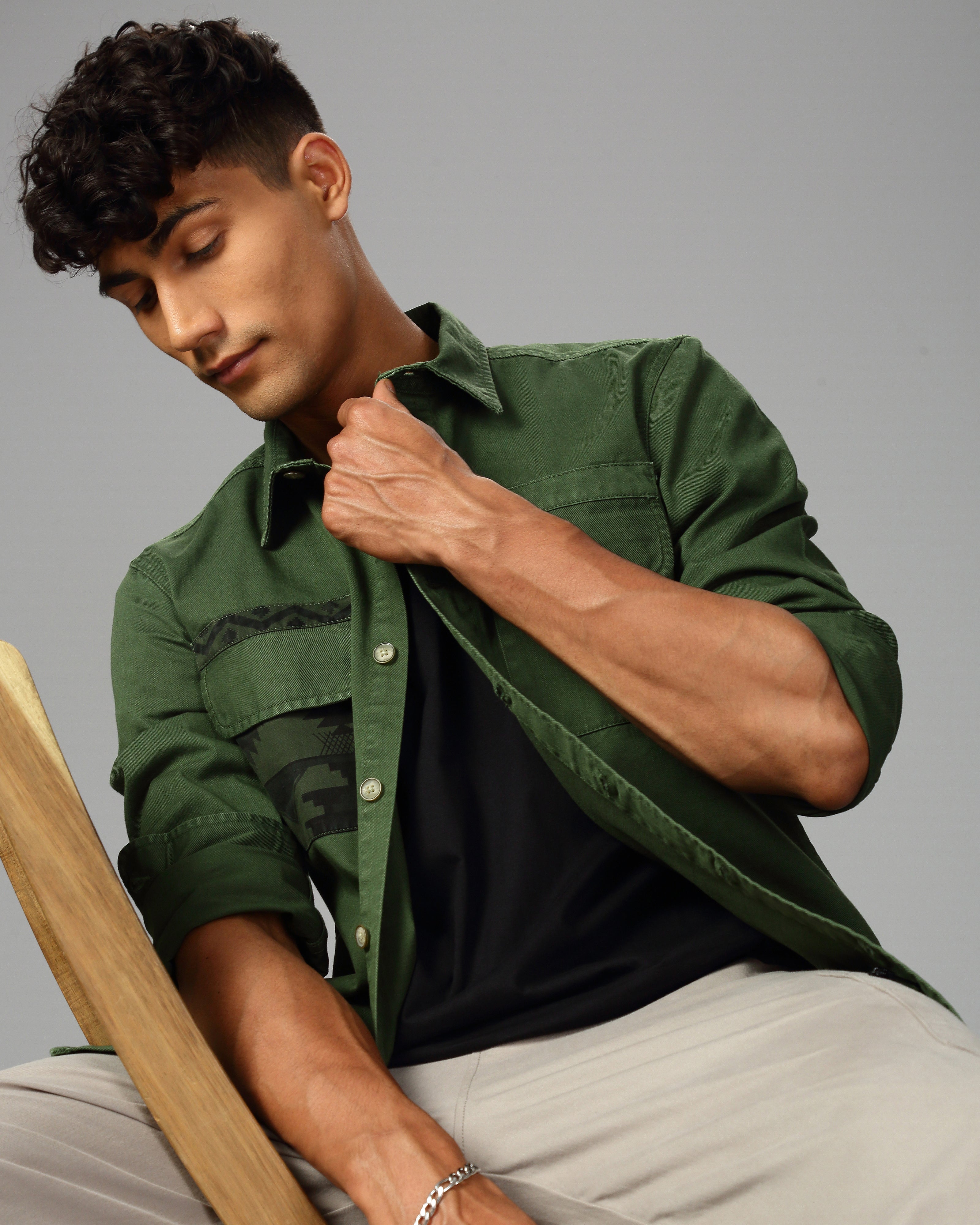MEN OVERSHIRT FIT SHACKET