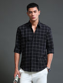 Men's Premium Oxford Black Checks Shirt