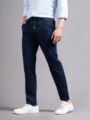 Men Ankle  Fit Smart Slim Fit Low-Rise Regular Trousers