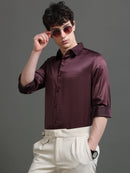 Spread Collar Smart Slim Fit Casual Shirt
