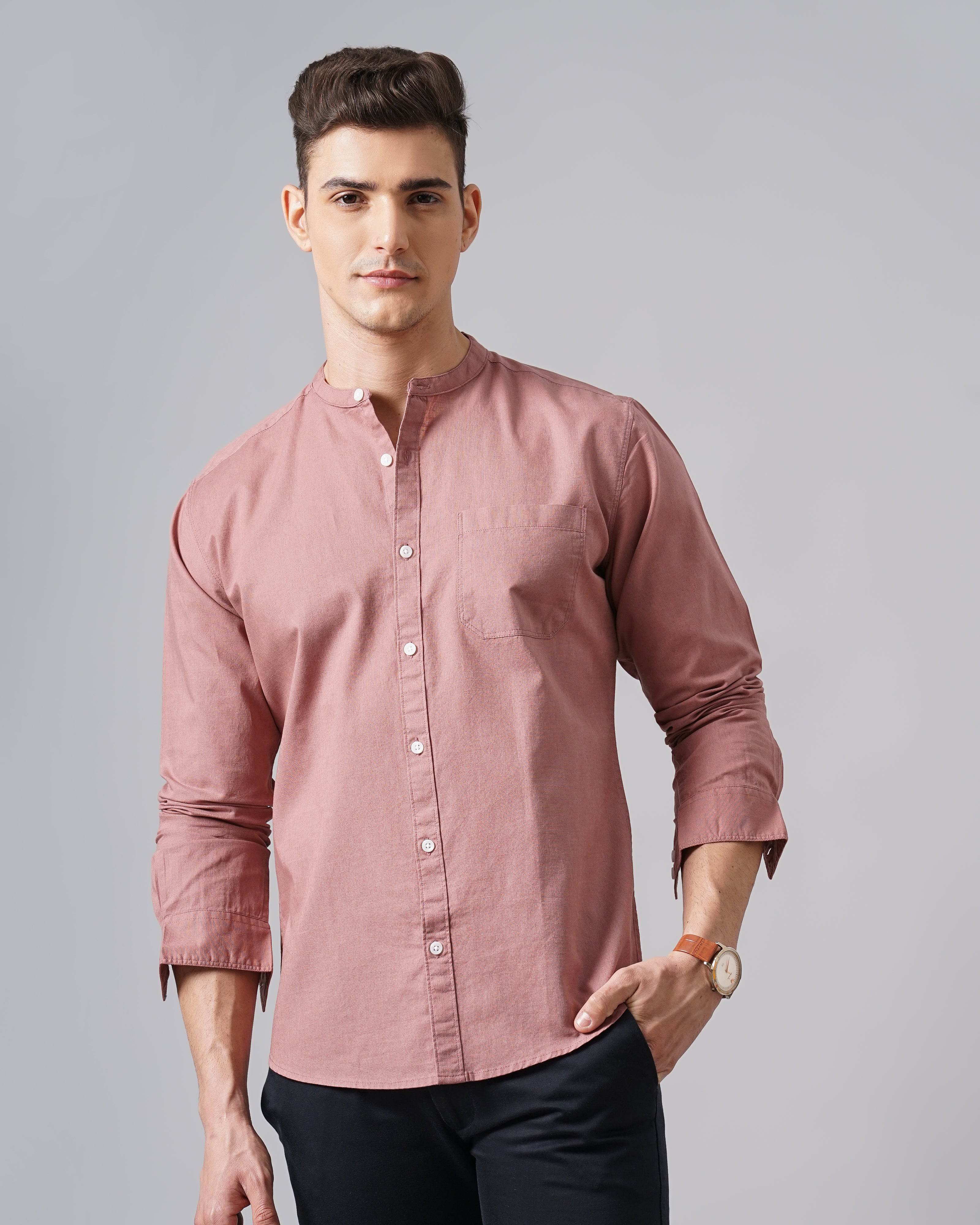 Men's Solid Casual Shirt