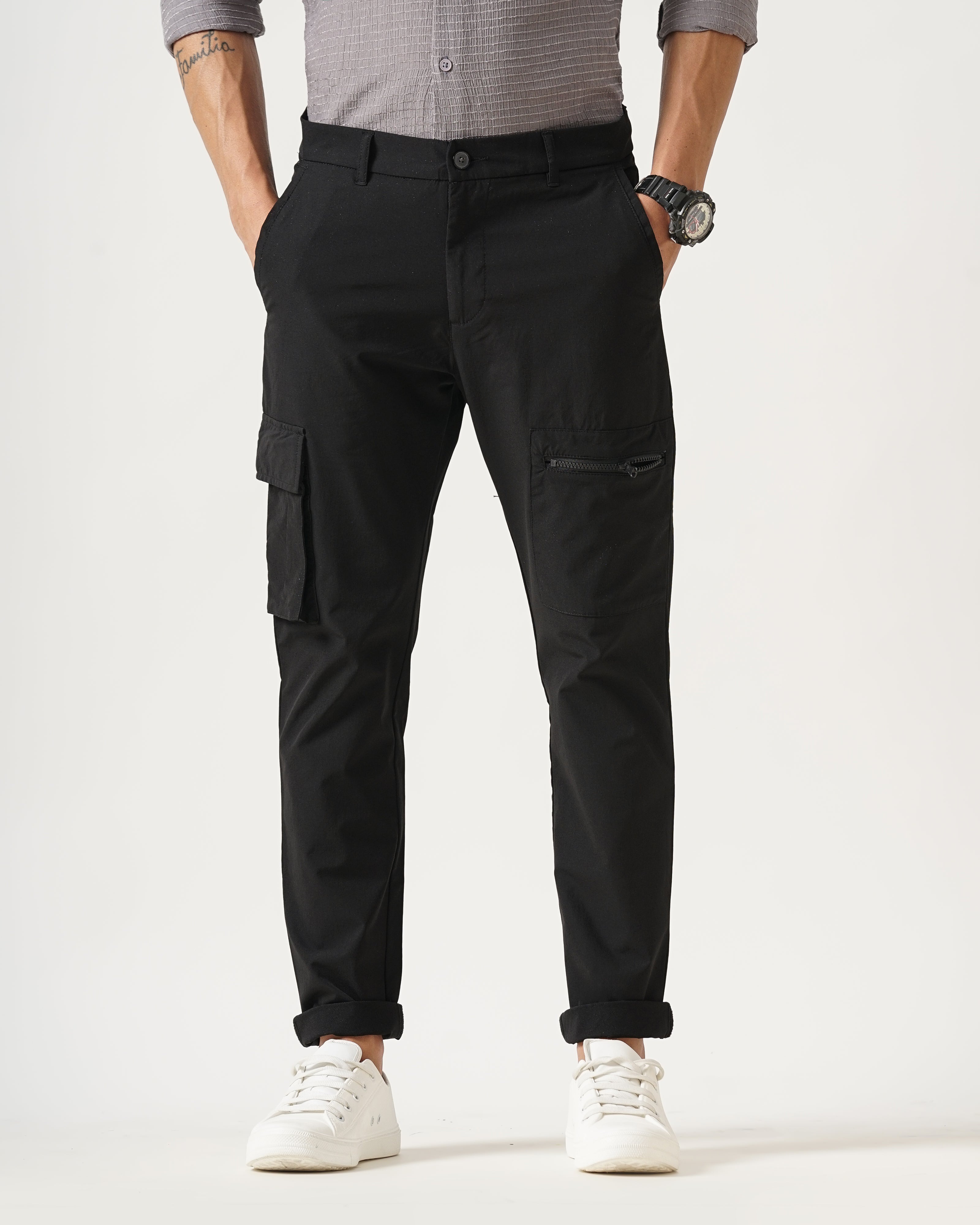 MEN'S CARGO STRETCHABLE CHINOS