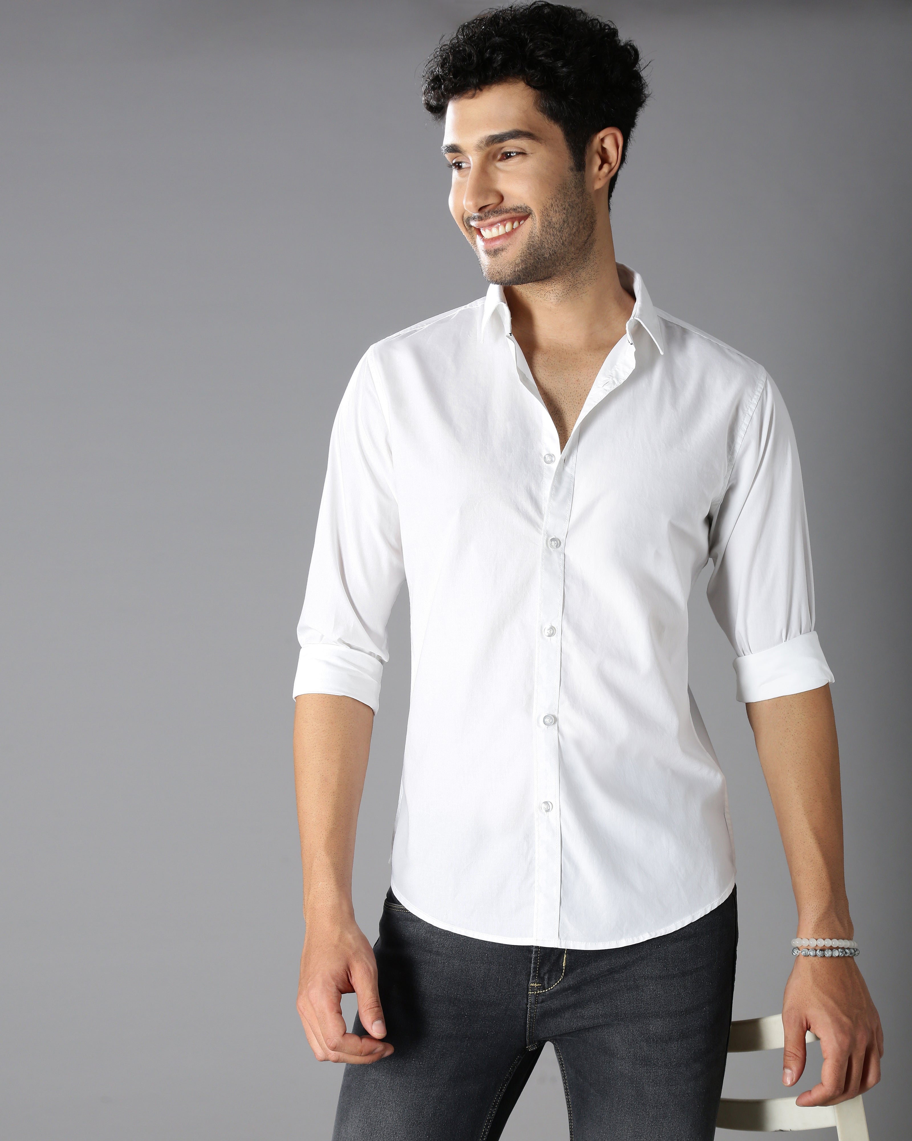 Men's Solid Casual Shirt