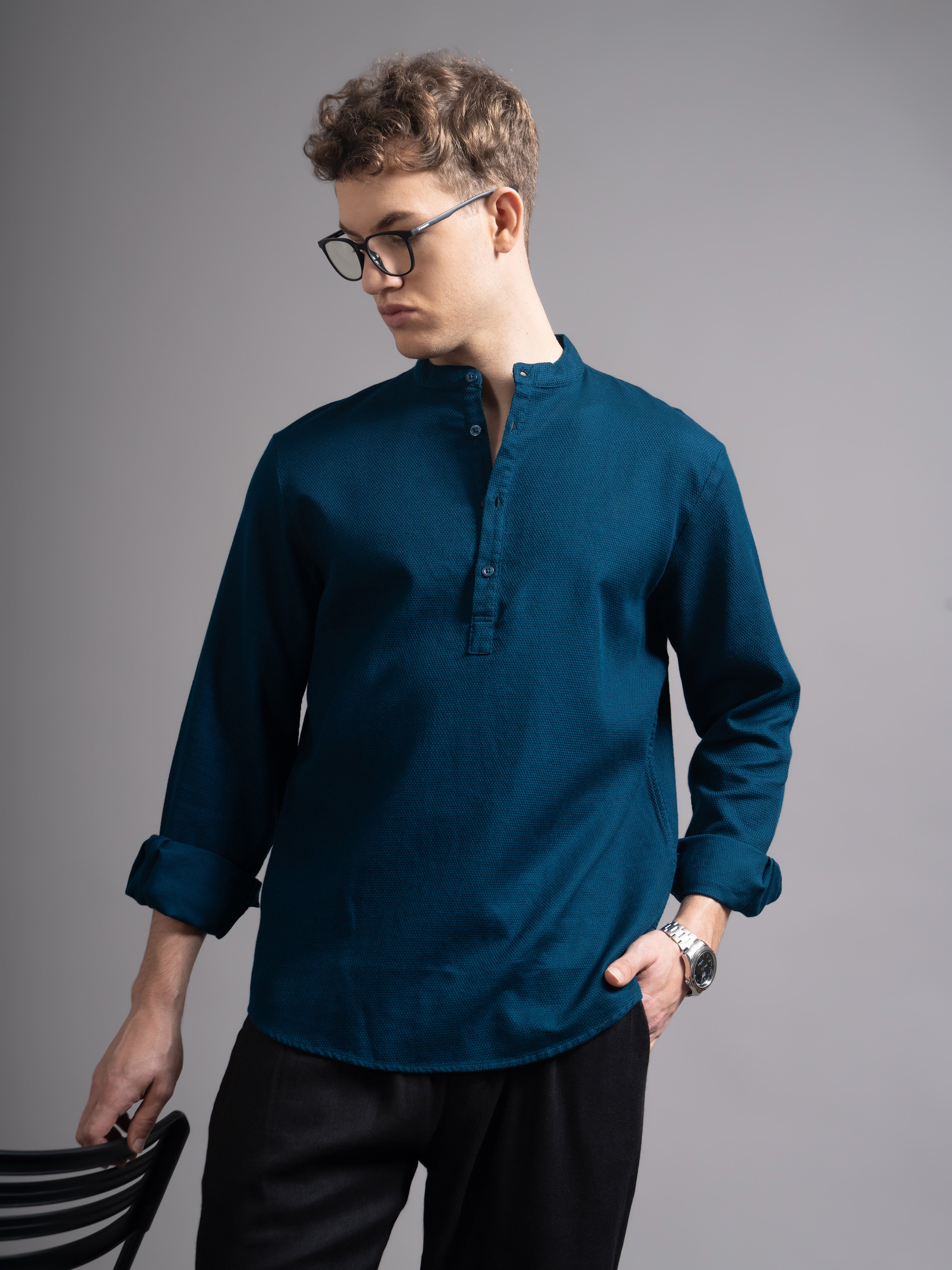 Men's Dobby Kurta Shirt