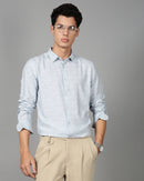 Men Smart Slim Fit Tropical Printed Cotton Casual Shirt