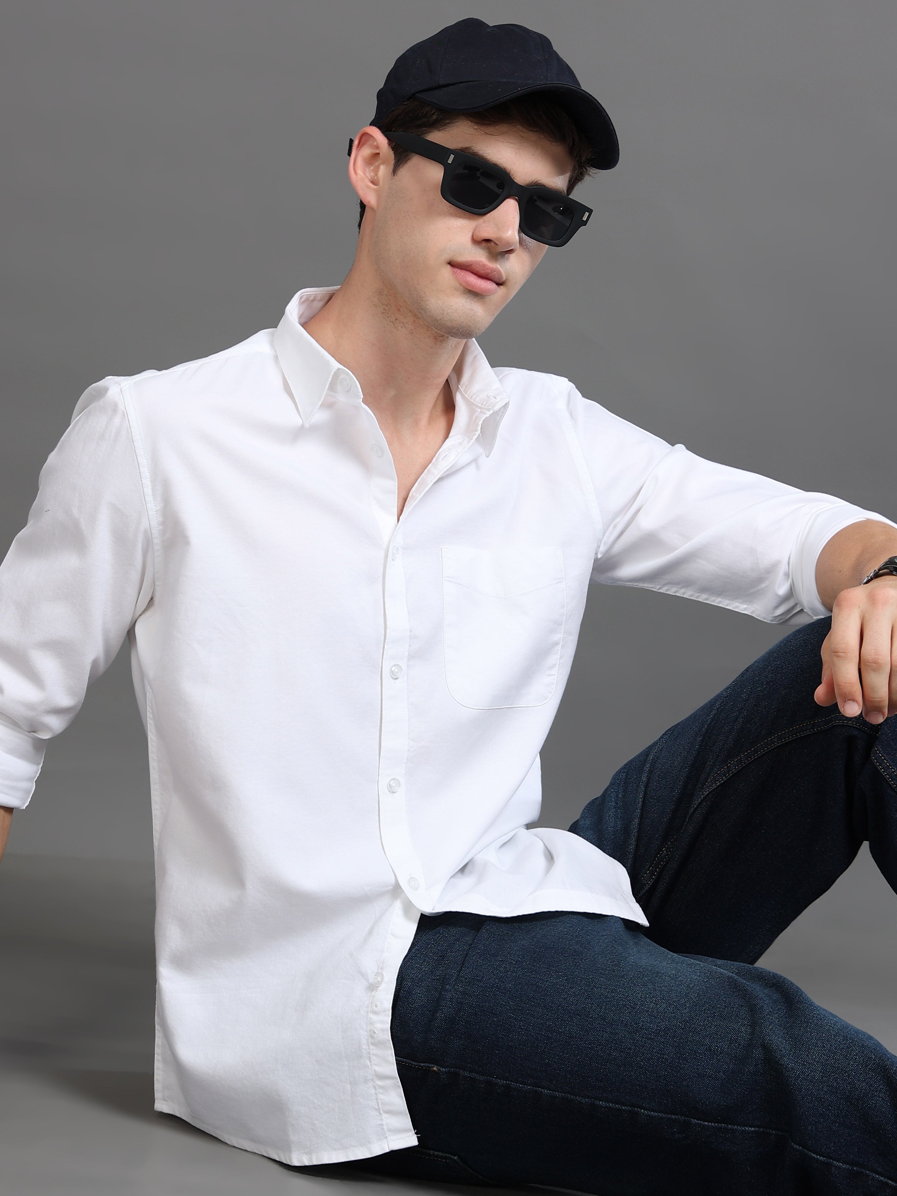 Men Oxford Slim Fit Shirt