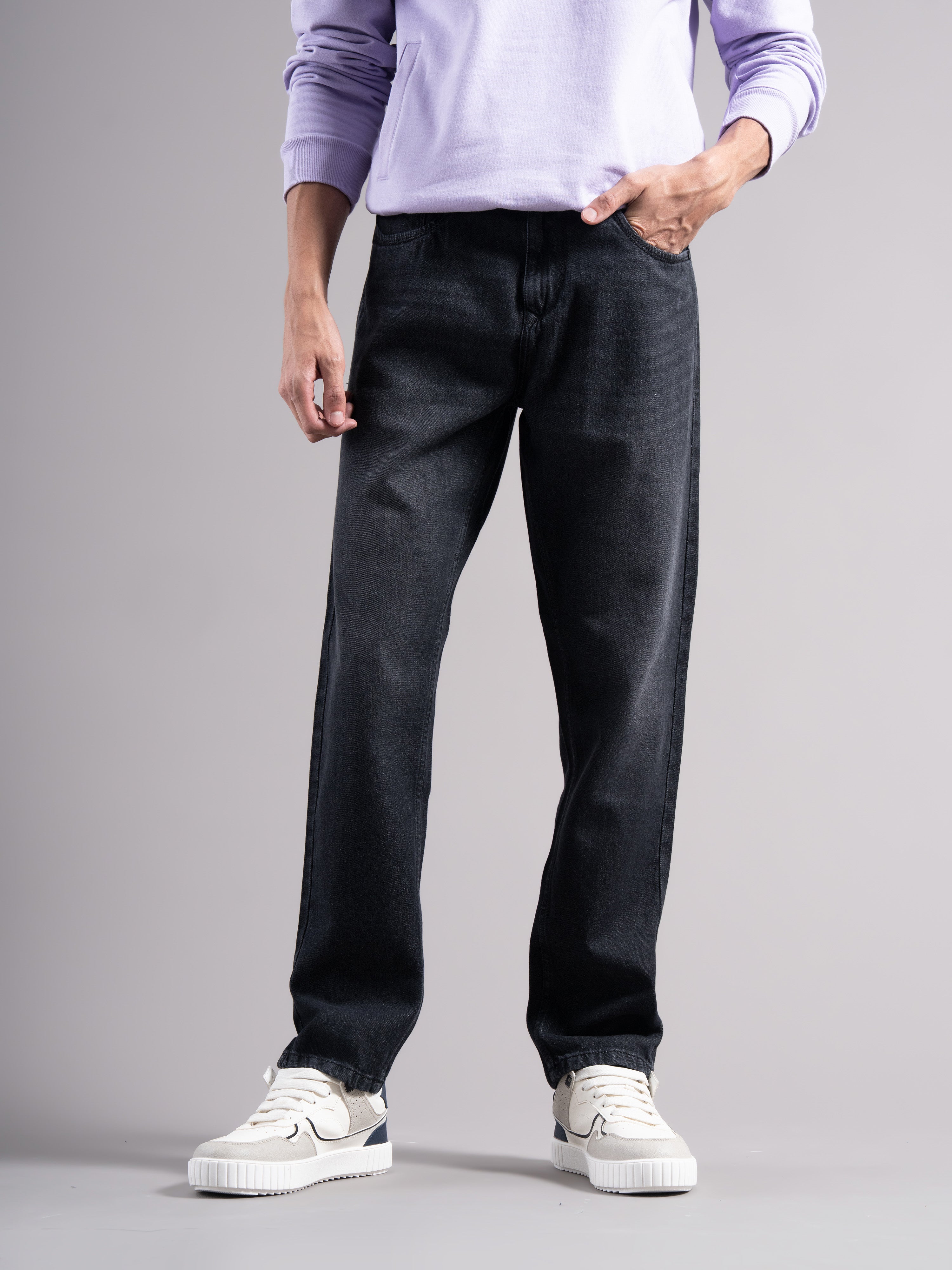 Men Smart Slim Fit Mid-Rise Light Fade Jeans