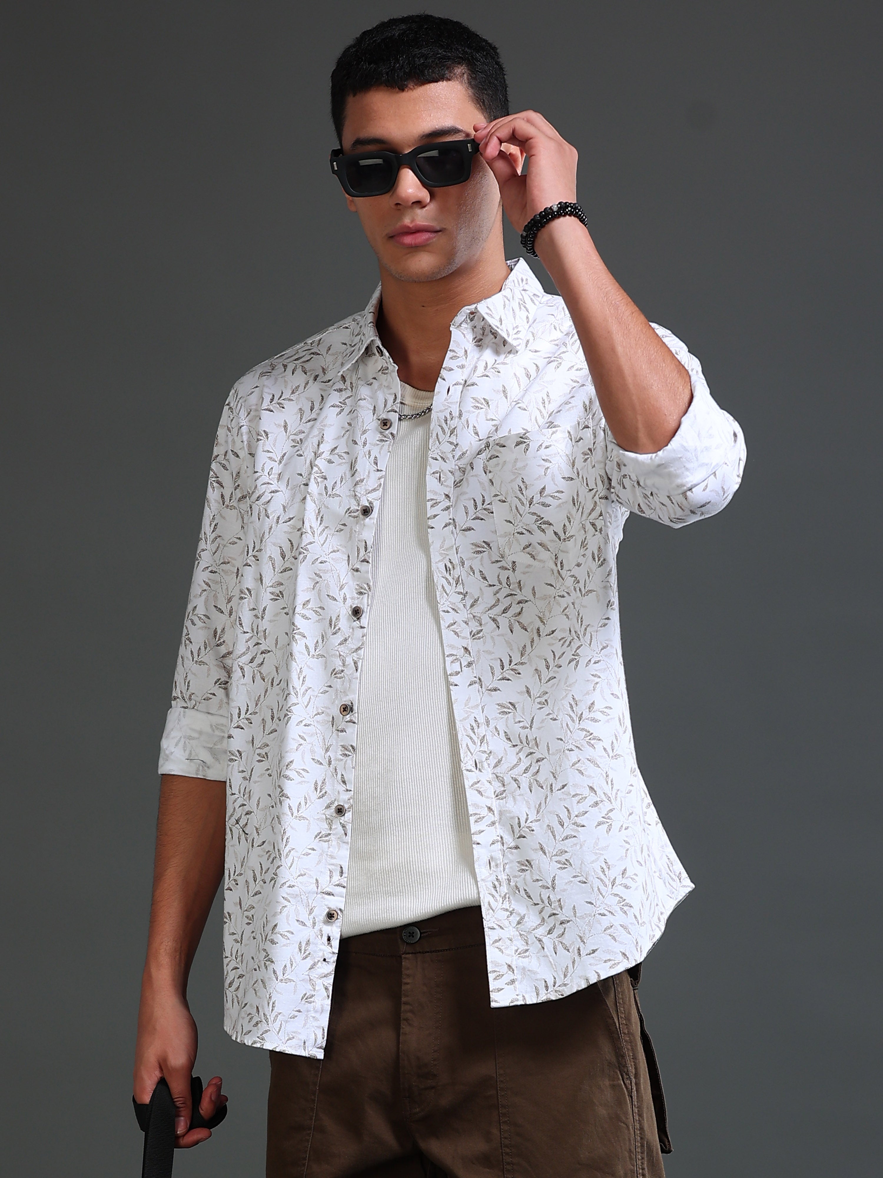 Men's Oxford Twill Prints Shirts