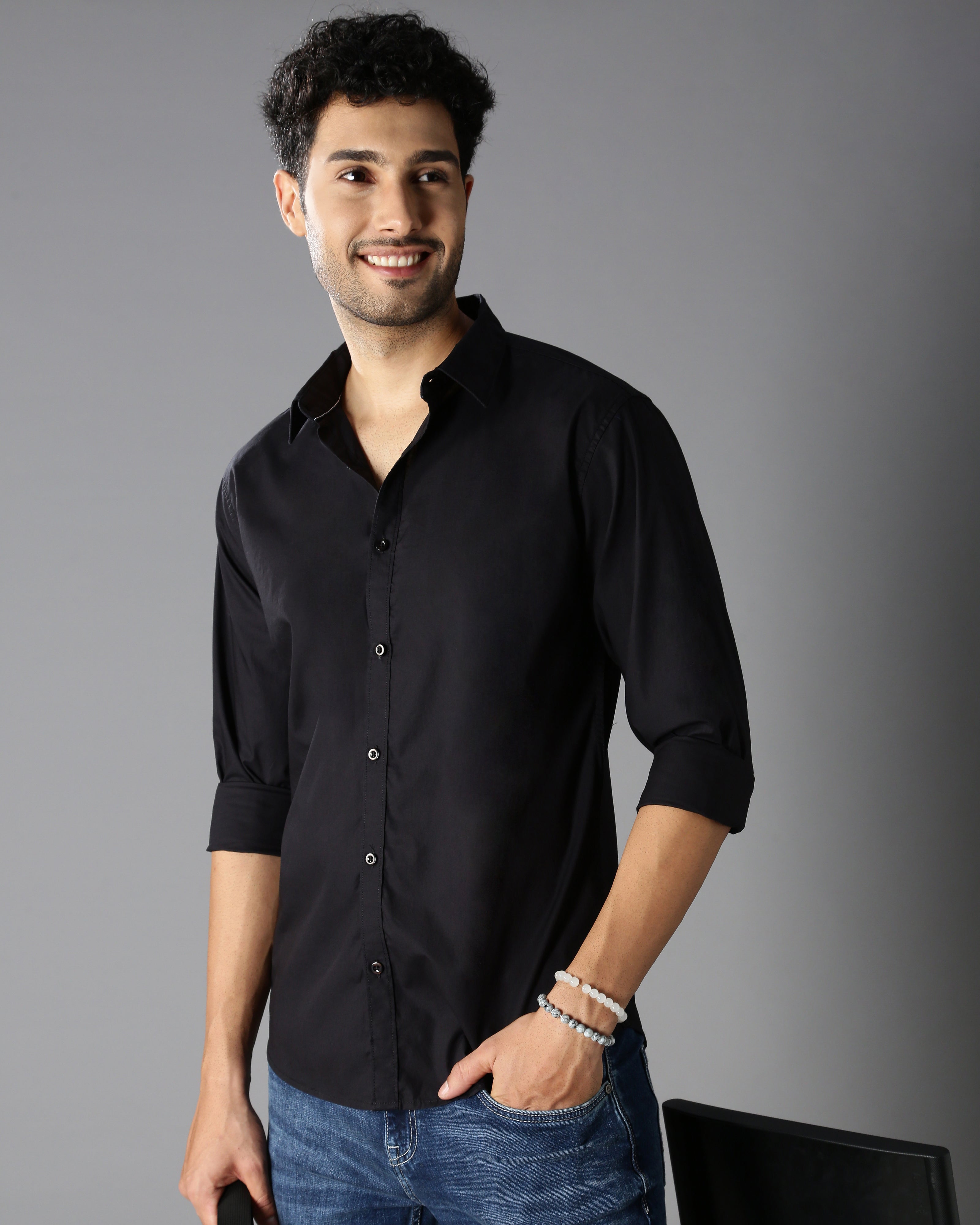 Men's Solid Casual Shirt