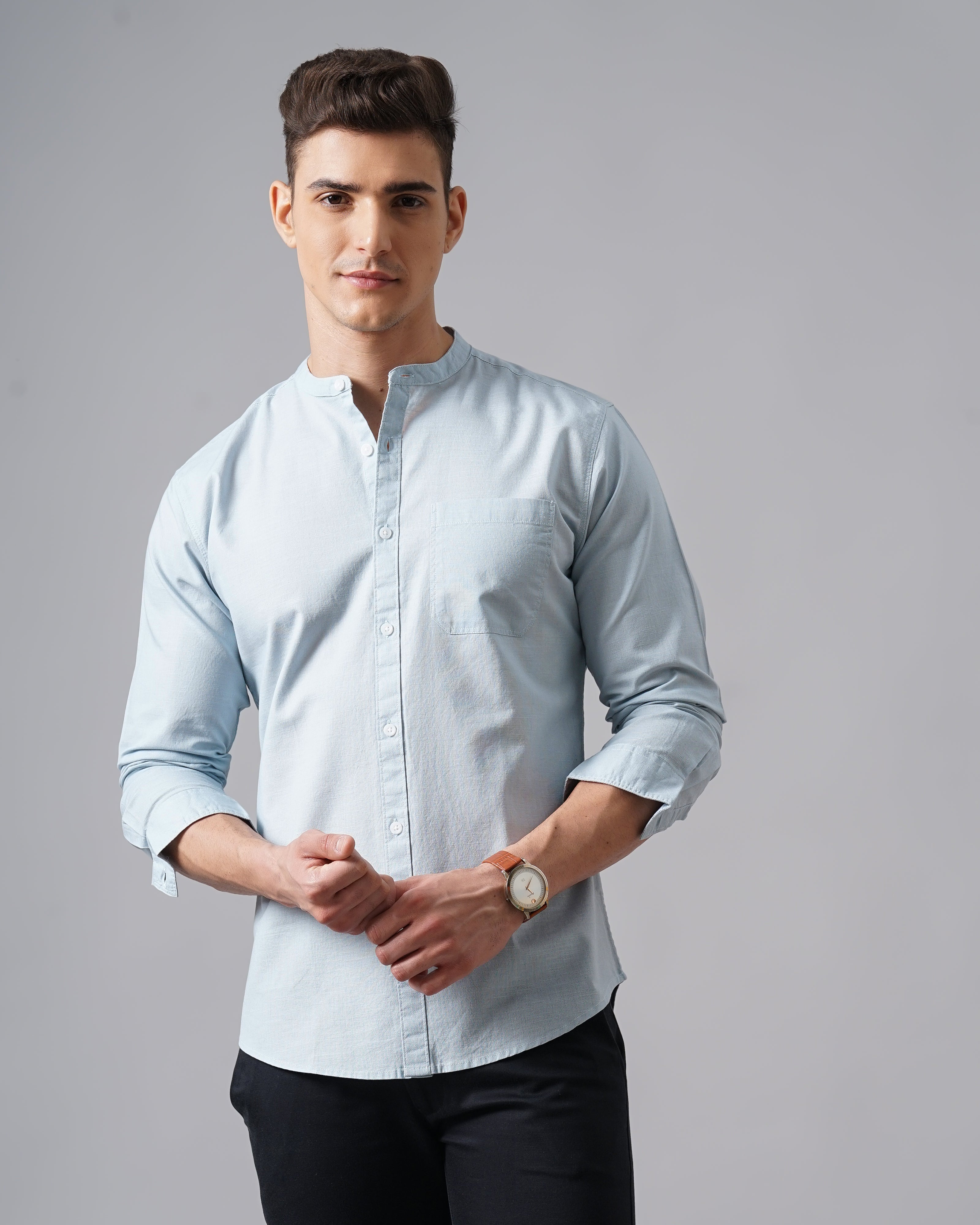 Men's Solid Casual Shirt