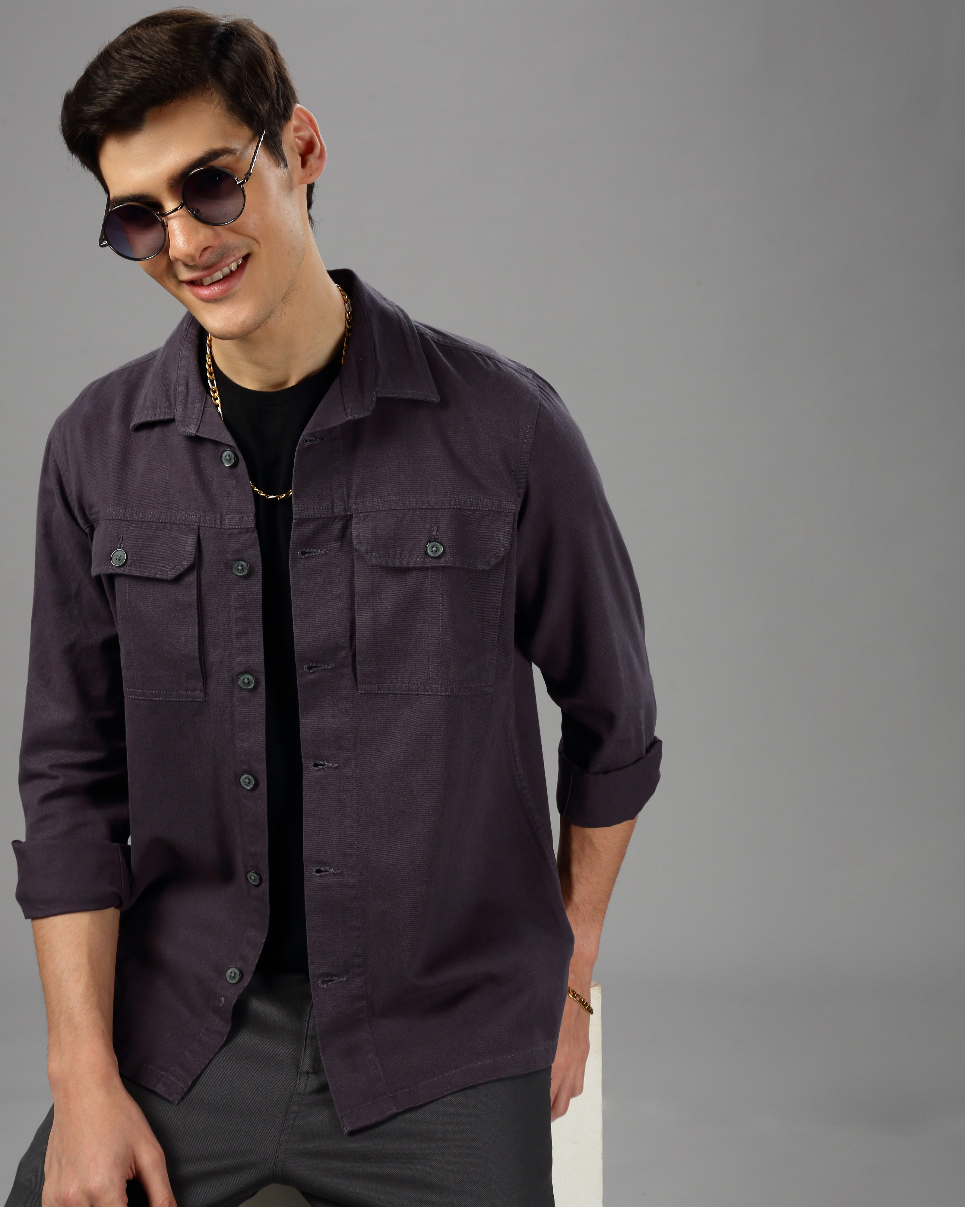 MEN OVERSIZE SHACKET