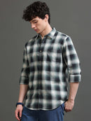Men Smart Slim Fit Tartan Checks Checked Casual Shirt