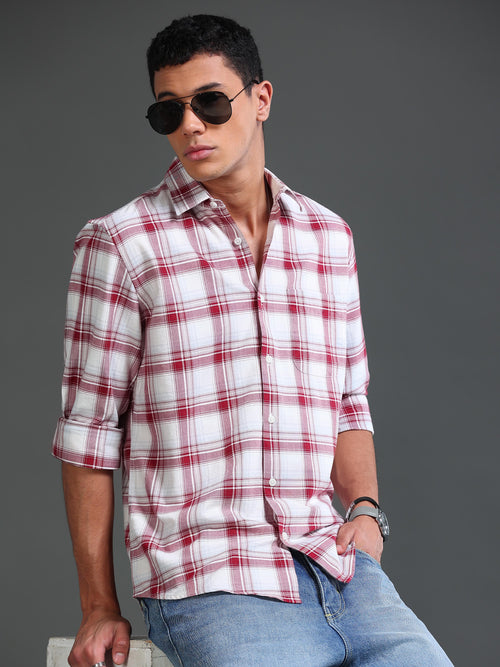 Men Premium Oxford Checks Shirt