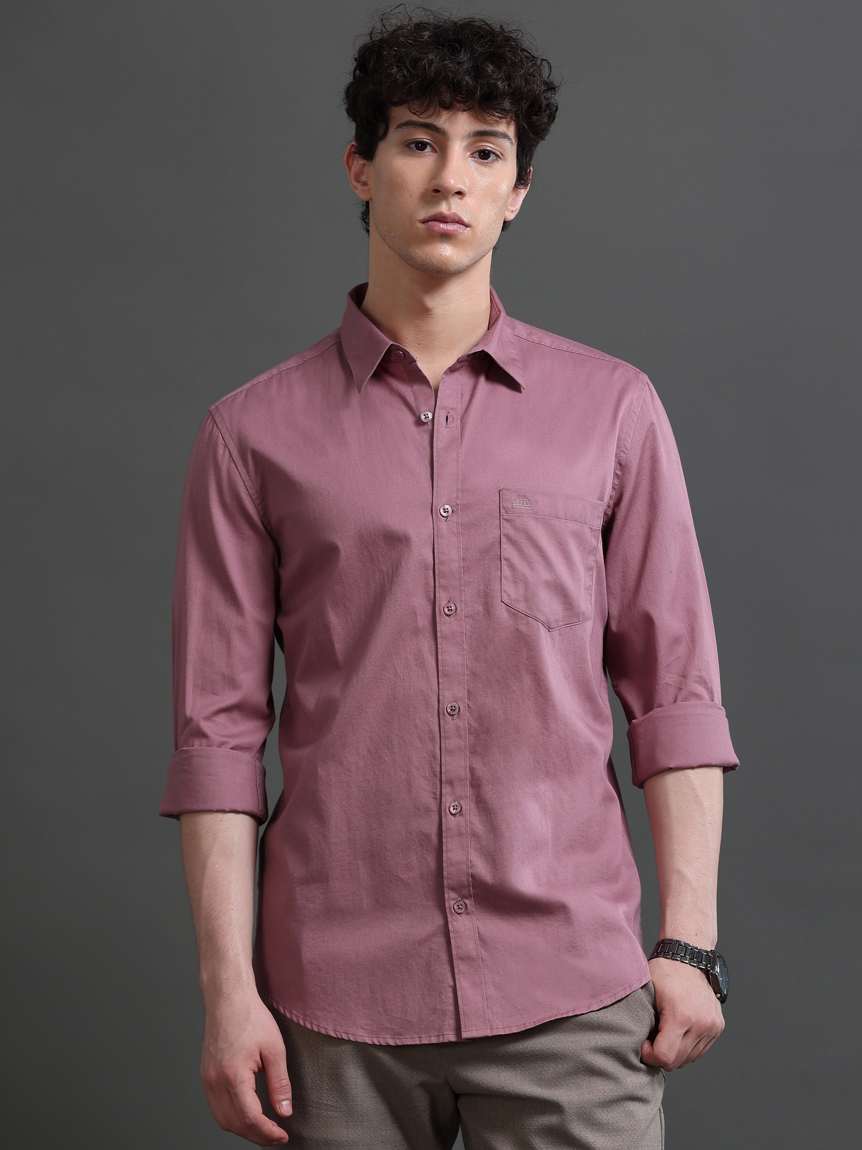 Men Smart Slim Fit Casual Shirt