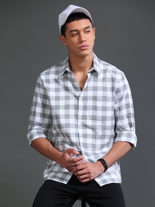 Men Premium Oxford Checks Shirt