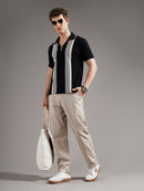 Men Tailored Straight Fit Low-Rise Trousers