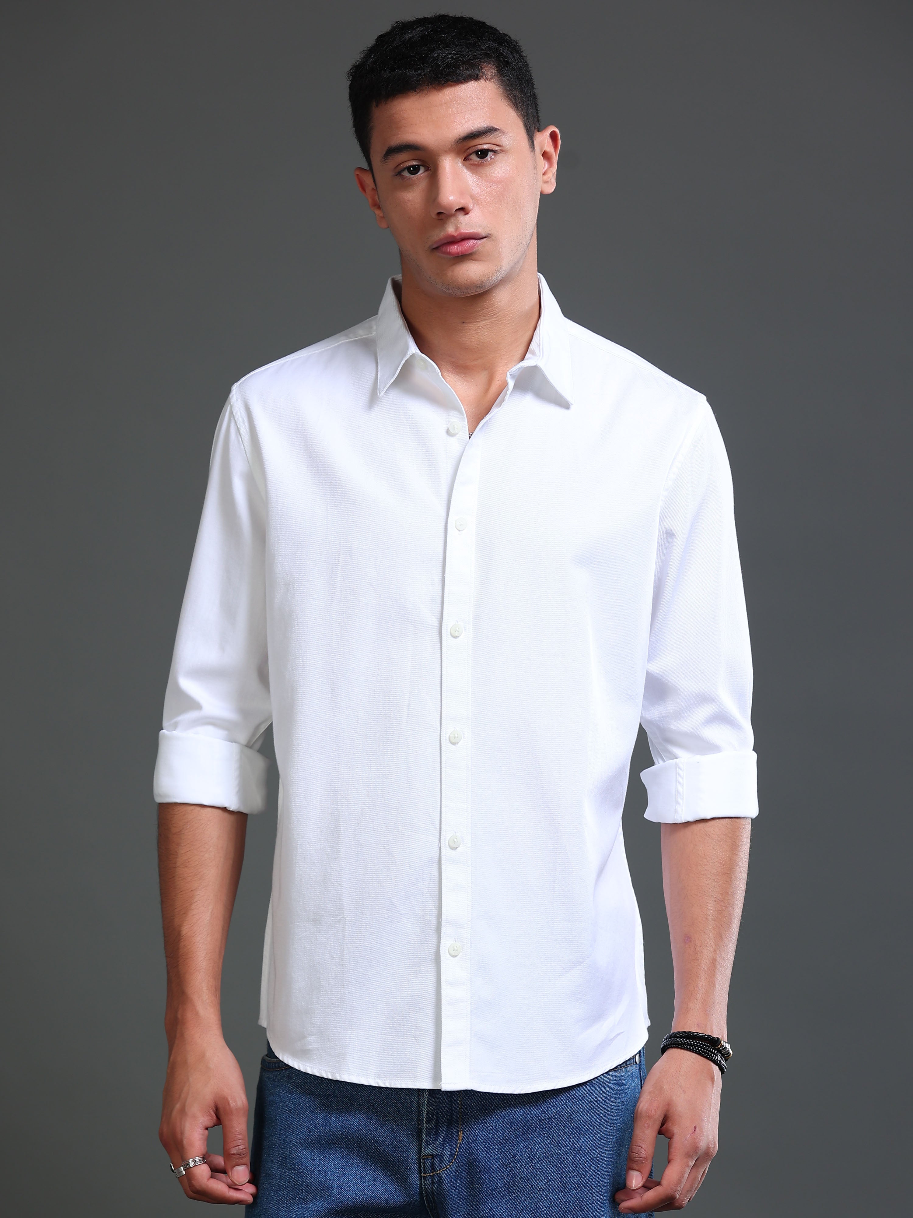 Men's Premium Twill Solid Shirt