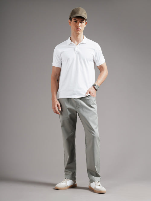 Men Tailored Low-Rise Trousers
