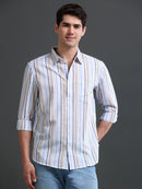 Men's Slim Fit Stripes Shirt
