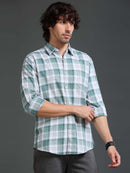 Men's Mellange Twill Checks Shirt
