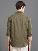 Men Smart Cotton Linen Slim Fit Shirt