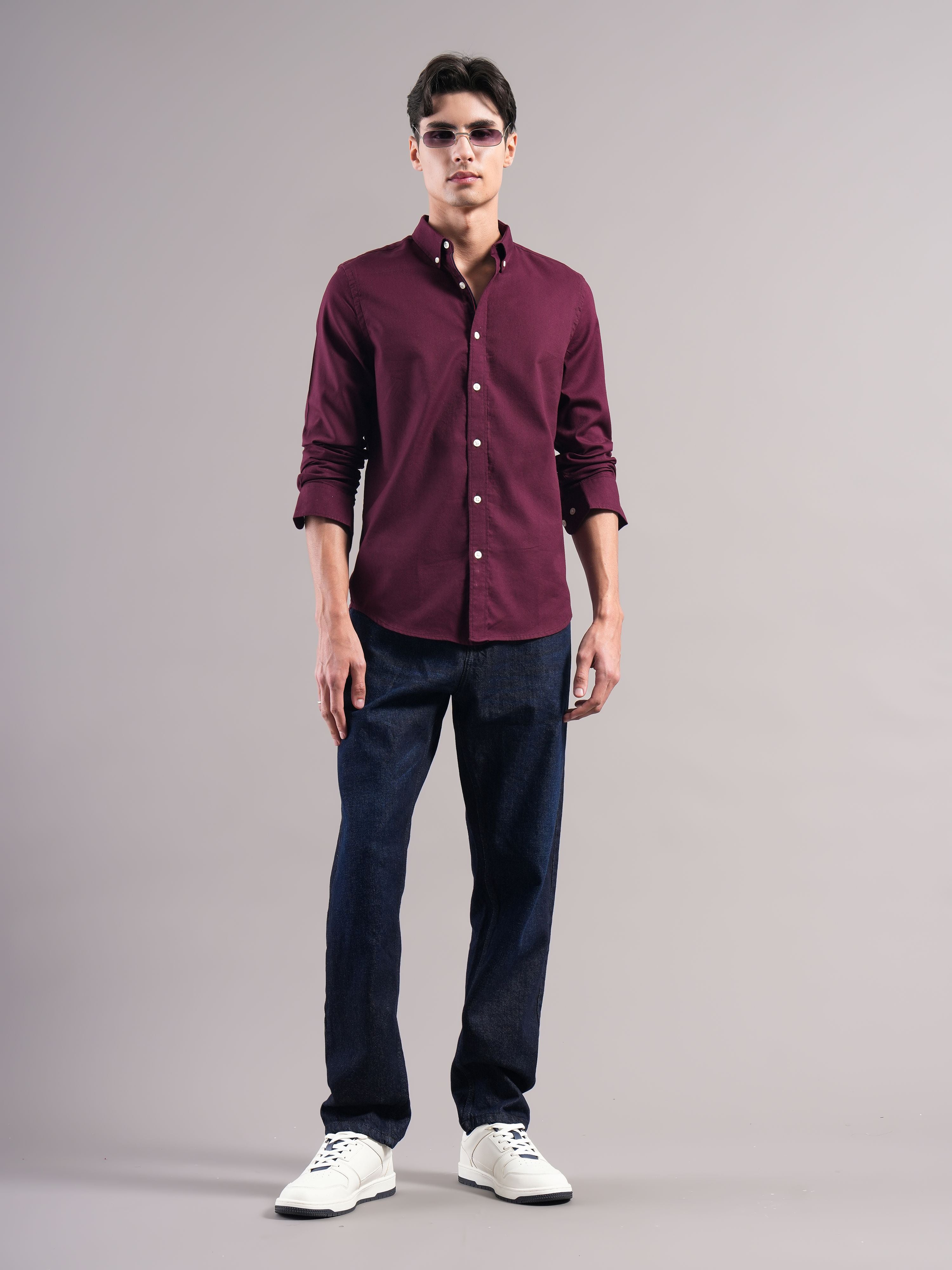 Men Smart Slim Fit Casual Shirt