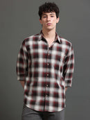 Men Smart Slim Fit Tartan Checks Checked Casual Shirt
