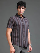 Men's Melange Twill Stripes Shirt