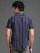 Men's Melange Twill Stripes Shirt