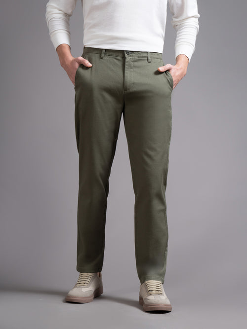 Men Slim Fit Low-Rise Chinos