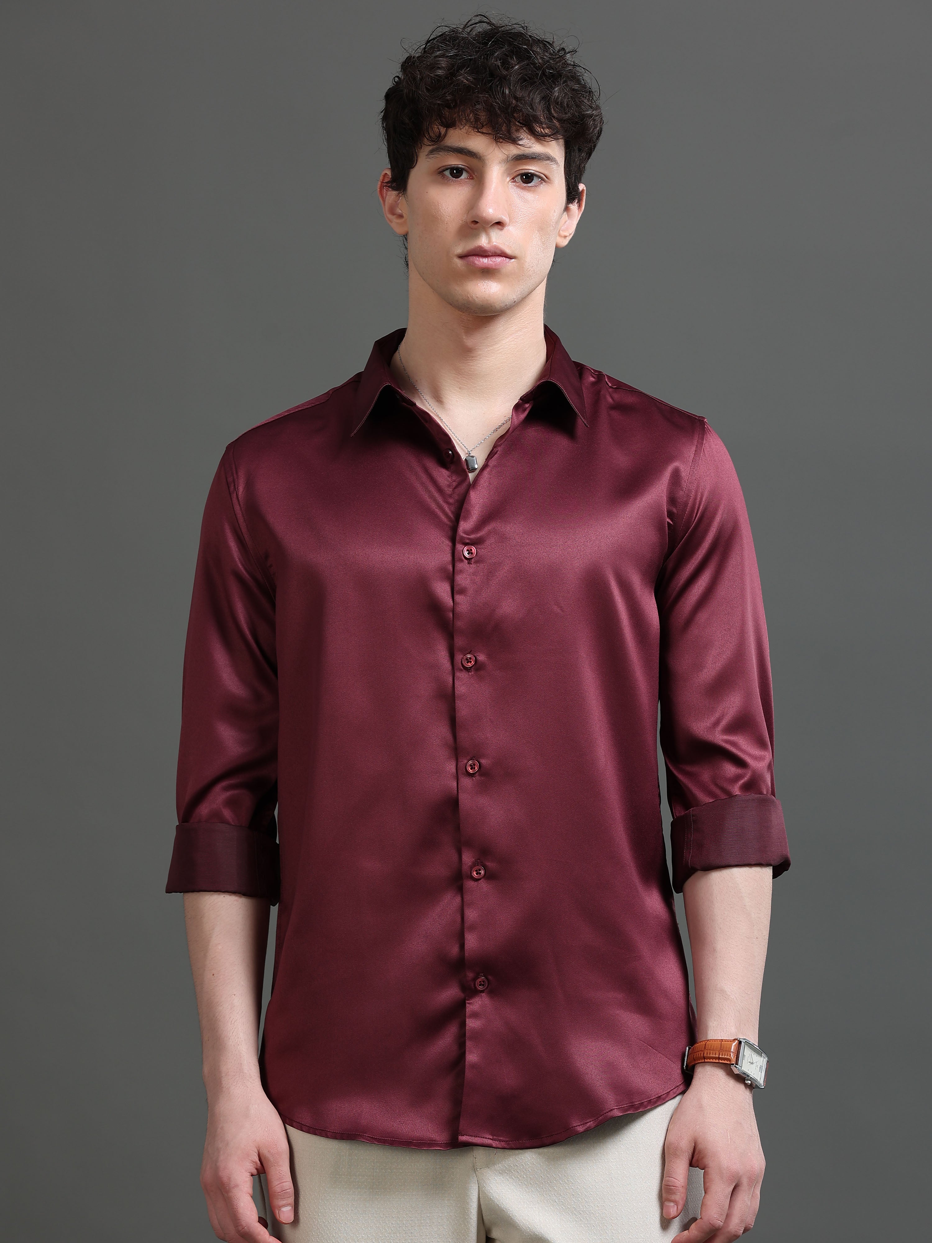 Men Smart Slim Fit Casual Shirt