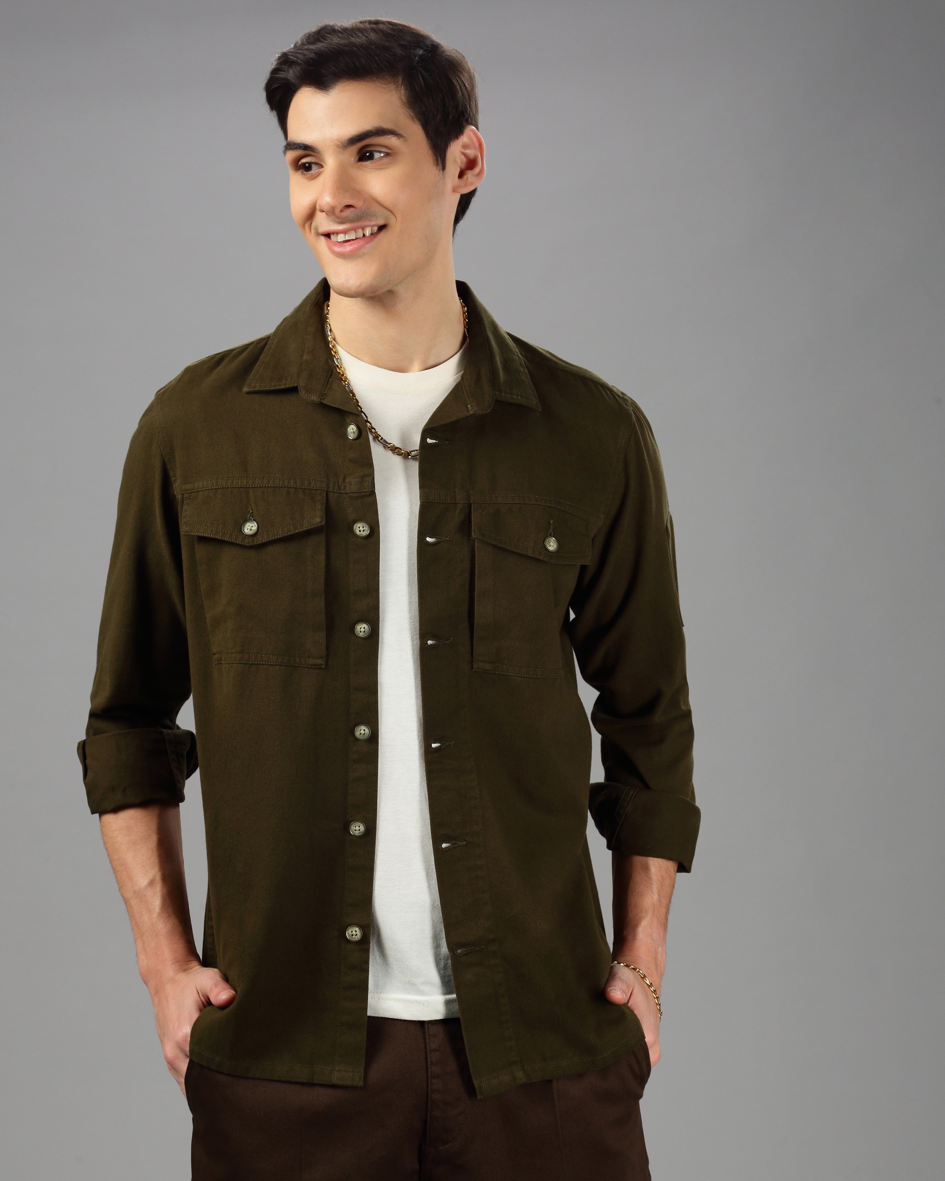 MEN OVERSIZE SHACKET