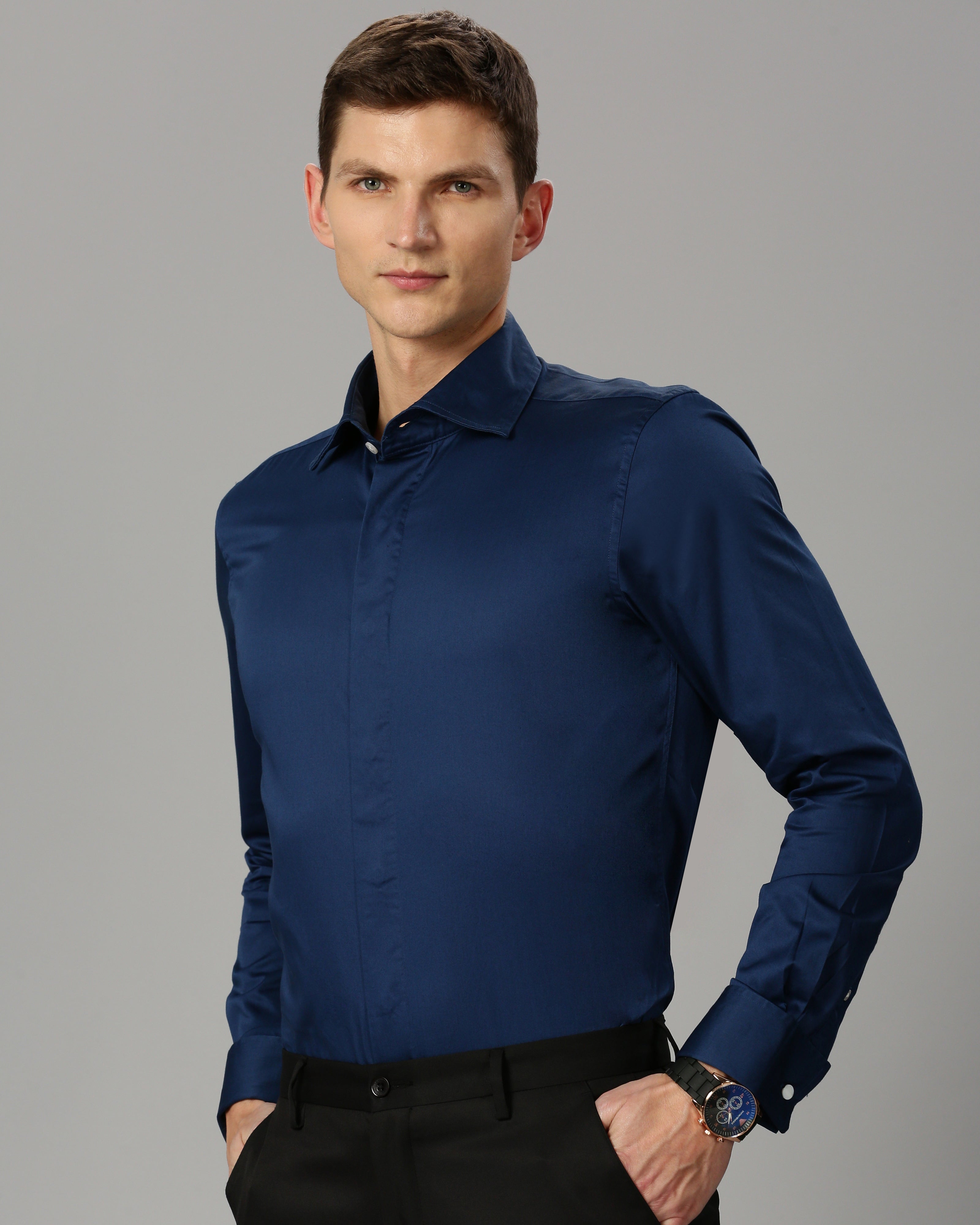 Satin Men's Partywear Shirt