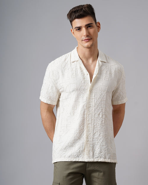MEN'S SELF DESIGN SHIRT