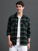 Men's Flannel Checked Slim Fit Shirt