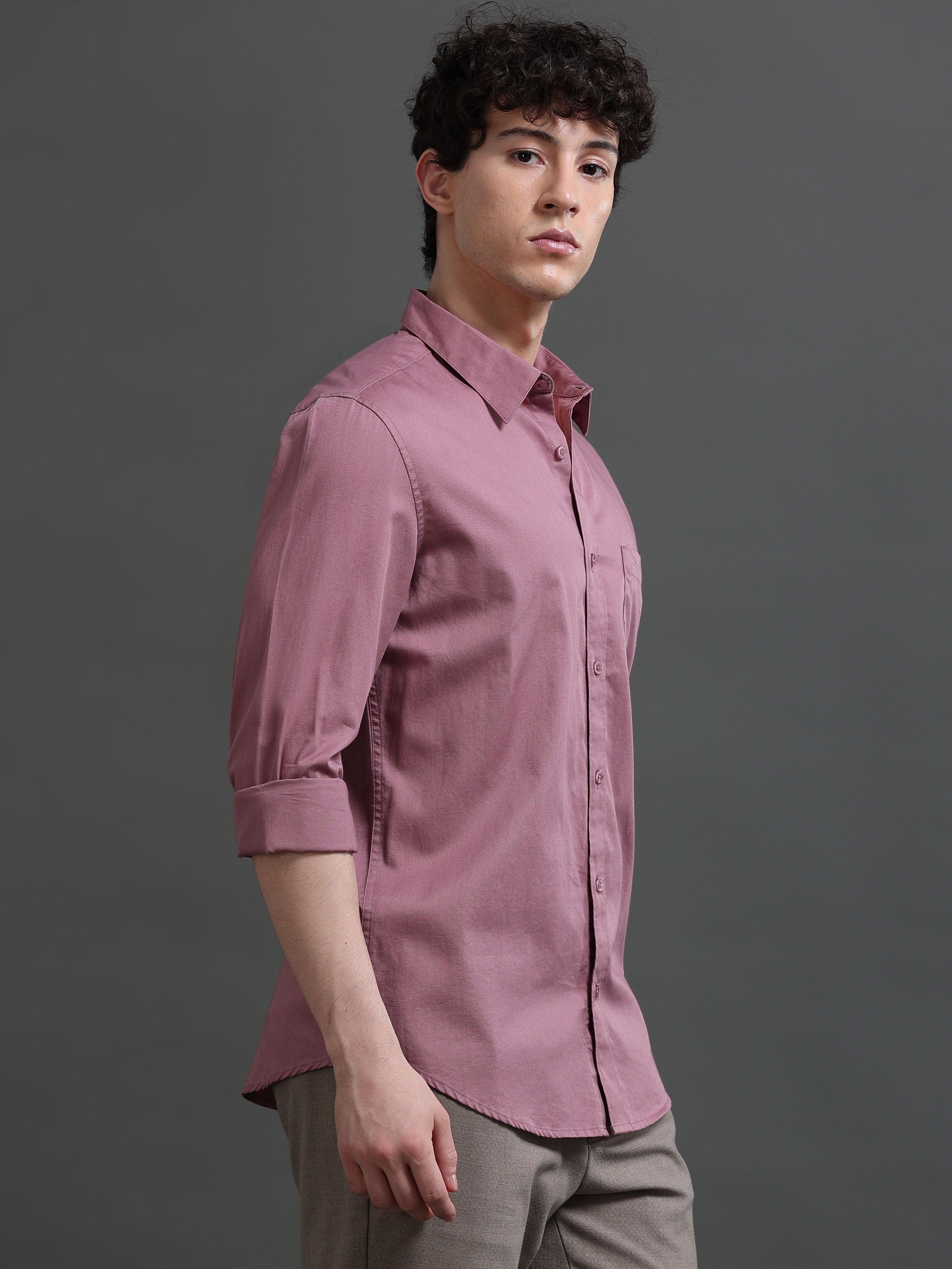 Men Smart Slim Fit Casual Shirt